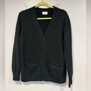 Dennis Black Cardigan Sweater - Unisex Size Adult Small/Medium